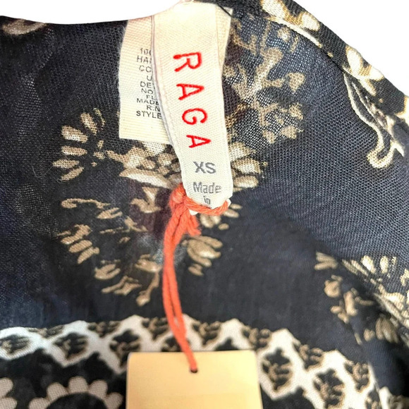 Raga The Remington Romper Black‎ Bohemian Print Size XS - Picture 7 of 10